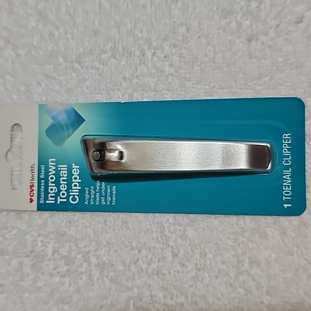 CVS Health Stainless Steel Ingrown Toenail Clipper New